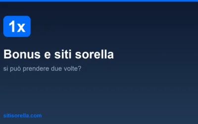 Bonus e siti sorella: si può prendere due volte?
