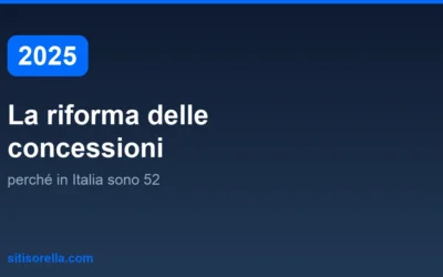 La riforma delle concessioni 2025: perché in Italia sono 52