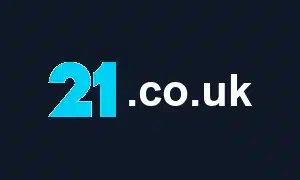 Logo di 21.co.uk, marchio del gruppo LeoVegas